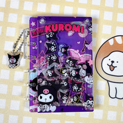 DIY Transparent Kuromi Acrylic Shaky Notebook - Customizable with Trendy & Anime IP Characters