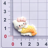 DIY Mermaid Playing Cat Charms Accessories – Customizable Phone Case, Hairpin, Fridge Magnet & Keychain Set
