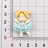 DIY Multi-Color Pleated Skirt Charms Accessories – Customizable Phone Case, Hairpin, Fridge Magnet & Keychain Set