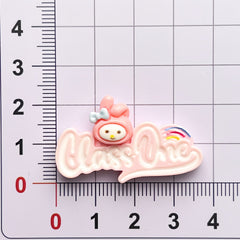 DIY New English nameplate Sanrio Charms Accessories – Customizable Phone Case, Hairpin, Fridge Magnet & Keychain Set