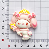 DIY Cartoon Charms Accessories – Customizable Phone Case, Hairpin, Fridge Magnet & Keychain Set