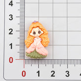 DIY Mermaid Princess Charms Accessories – Customizable Phone Case, Hairpin, Fridge Magnet & Keychain Set