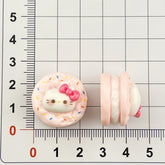 DIY Panda Egg Tart Charms Accessories – Customizable Phone Case, Hairpin, Fridge Magnet & Keychain Set