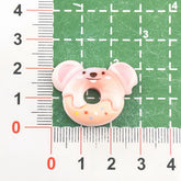 DIY Play Bear Donuts Charms Accessories – Customizable Phone Case, Hairpin, Fridge Magnet & Keychain Set