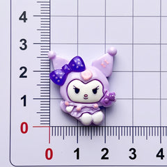 DIY Purple Rice Charms Accessories – Customizable Phone Case, Hairpin, Fridge Magnet & Keychain Set