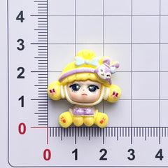 DIY Sanrio Quirky Girl Charms Accessories – Customizable Phone Case, Hairpin, Fridge Magnet & Keychain Set