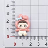 DIY Boy Sanrio Charms Accessories – Customizable Phone Case, Hairpin, Fridge Magnet & Keychain Set