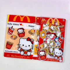 DIY McDonald's Hello Kitty Acrylic Shaky Notebook - Customizable with Trendy & Anime IP Characters