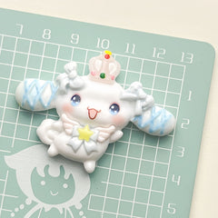 DIY Bowknot Puppy Charms Accessories – Customizable Phone Case, Hairpin, Fridge Magnet & Keychain Set