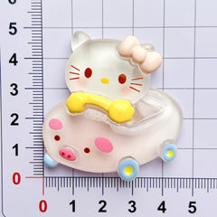 DIY Luminous Bumper Car Sanrio Charms Accessories – Customizable Phone Case, Hairpin, Fridge Magnet & Keychain Set