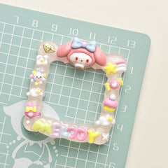 DIY Small Animal Photo Frame Charms Accessories – Customizable Phone Case, Hairpin, Fridge Magnet & Keychain Set