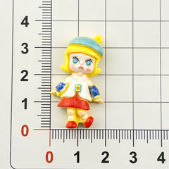 DIY Calli Lily Girl Charms Accessories – Customizable Phone Case, Hairpin, Fridge Magnet & Keychain Set