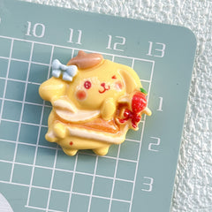 DIY Animal Cartoon Charms Accessories – Customizable Phone Case, Hairpin, Fridge Magnet & Keychain Set