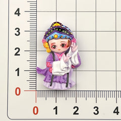 DIY Ancient Costume Characters Charms Accessories – Customizable Phone Case, Hairpin, Fridge Magnet & Keychain Set