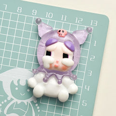 DIY Crying Baby Charms Accessories – Customizable Phone Case, Hairpin, Fridge Magnet & Keychain Set