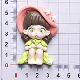 DIY Adorable Eyes Cute Girl Charms Accessories – Customizable Phone Case, Hairpin, Fridge Magnet & Keychain Set