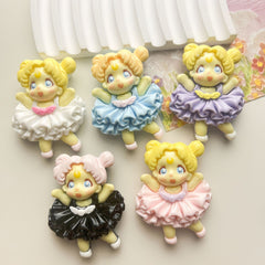 DIY Colorful Skirt Charms Accessories – Customizable Phone Case, Hairpin, Fridge Magnet & Keychain Set