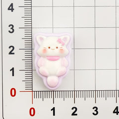 DIY Cat Sandwich Biscuits Charms Accessories – Customizable Phone Case, Hairpin, Fridge Magnet & Keychain Set