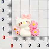 DIY Sakura Kitten Charms Accessories – Customizable Phone Case, Hairpin, Fridge Magnet & Keychain Set