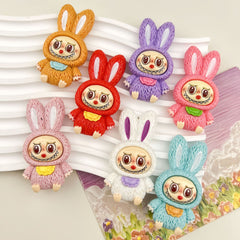 DIY Rabbit Ear Hat Charms Accessories – Customizable Phone Case, Hairpin, Fridge Magnet & Keychain Set