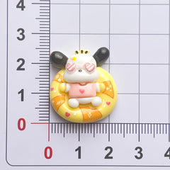 DIY Summer Swimming Ring Sanrio Charms Accessories – Customizable Phone Case, Hairpin, Fridge Magnet & Keychain Set