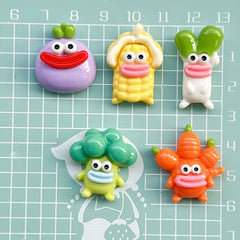 DIY Vegetable Charms Accessories – Customizable Phone Case, Hairpin, Fridge Magnet & Keychain Set