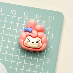 DIY Cute Small Animal Charms Accessories – Customizable Phone Case, Hairpin, Fridge Magnet & Keychain Set