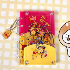 DIY Winnie the Pooh and Tigger Acrylic Shaky Notebook - Customizable with Trendy & Anime IP Characters