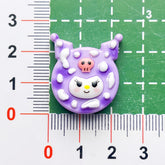 DIY Animal Snow Cake Charms Accessories – Customizable Phone Case, Hairpin, Fridge Magnet & Keychain Set