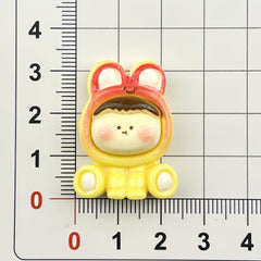 DIY Sitting Small Animal Charms Accessories – Customizable Phone Case, Hairpin, Fridge Magnet & Keychain Set