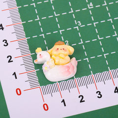 DIY Animal Little Swan Charms Accessories – Customizable Phone Case, Hairpin, Fridge Magnet & Keychain Set