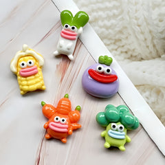DIY Vegetable Charms Accessories – Customizable Phone Case, Hairpin, Fridge Magnet & Keychain Set