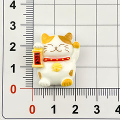 DIY Cute Lucky Cat Charms Accessories – Customizable Phone Case, Hairpin, Fridge Magnet & Keychain Set