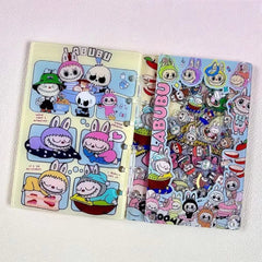 DIY Blue Labubu Acrylic Shaky Notebook - Customizable with Trendy & Anime IP Characters