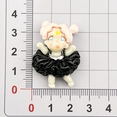 DIY Multi-Color Pleated Skirt Charms Accessories – Customizable Phone Case, Hairpin, Fridge Magnet & Keychain Set