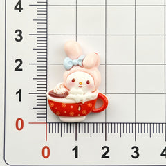 DIY Christmas Sanrio Charms Accessories – Customizable Phone Case, Hairpin, Fridge Magnet & Keychain Set