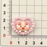 DIY Piggy Photo Frame-Piggy Charms Accessories – Customizable Phone Case, Hairpin, Fridge Magnet & Keychain Set