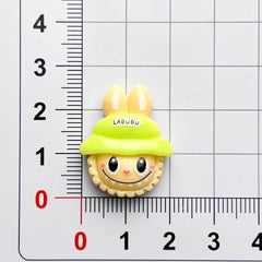DIY Multicolor Rabbu Hat Charms Accessories – Customizable Phone Case, Hairpin, Fridge Magnet & Keychain Set