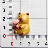 DIY Play Capybara Charms Accessories – Customizable Phone Case, Hairpin, Fridge Magnet & Keychain Set