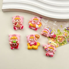 DIY Small Cartoon M Xiaobi Charms Accessories – Customizable Phone Case, Hairpin, Fridge Magnet & Keychain Set