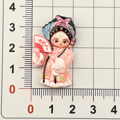 DIY Ancient Costume Characters Charms Accessories – Customizable Phone Case, Hairpin, Fridge Magnet & Keychain Set
