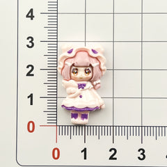 DIY Little Angel Cute Girl Charms Accessories – Customizable Phone Case, Hairpin, Fridge Magnet & Keychain Set