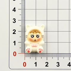 DIY Crossdressing Shin-chan Charms Accessories – Customizable Phone Case, Hairpin, Fridge Magnet & Keychain Set