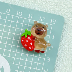 DIY Holding Fruit Bala Charms Accessories – Customizable Phone Case, Hairpin, Fridge Magnet & Keychain Set