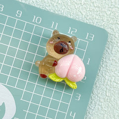 DIY Holding Fruit Bala Charms Accessories – Customizable Phone Case, Hairpin, Fridge Magnet & Keychain Set