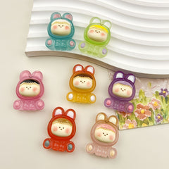 DIY Small Animals Charms Accessories – Customizable Phone Case, Hairpin, Fridge Magnet & Keychain Set