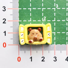 DIY Cute Dessert Capybara Charms Accessories – Customizable Phone Case, Hairpin, Fridge Magnet & Keychain Set