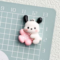 DIY Cute Sakura Sanrio Charms Accessories – Customizable Phone Case, Hairpin, Fridge Magnet & Keychain Set