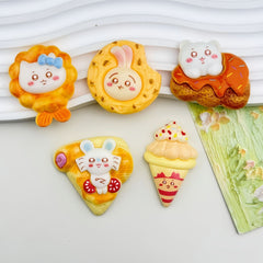 DIY Celebrity Rabbit Toy Charms Accessories – Customizable Phone Case, Hairpin, Fridge Magnet & Keychain Set