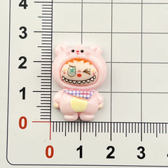 DIY Funny Figurine Charms Accessories – Customizable Phone Case, Hairpin, Fridge Magnet & Keychain Set